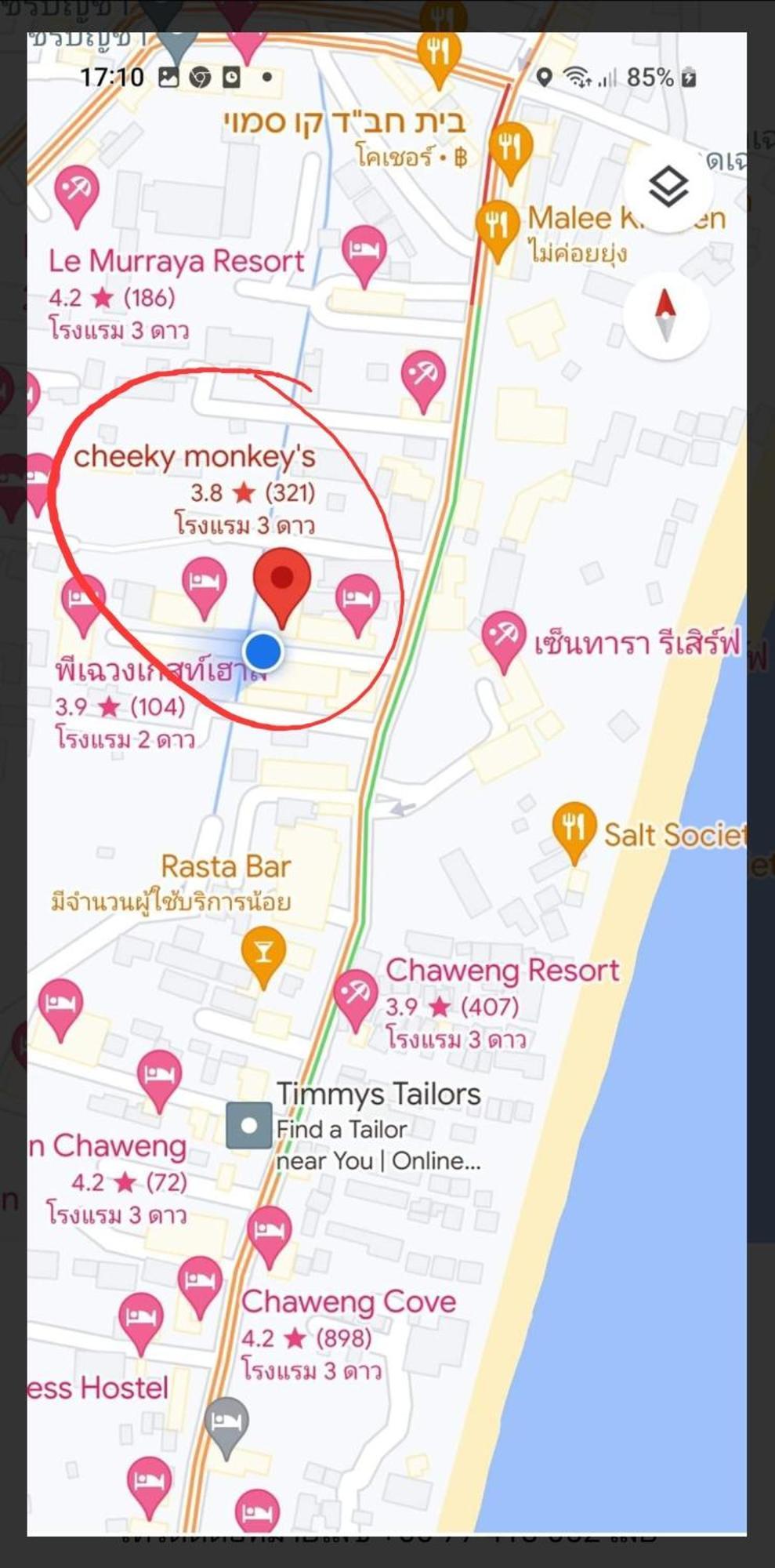 Cheeky Monkey'S Samui Hotel Chaweng Beach Buitenkant foto